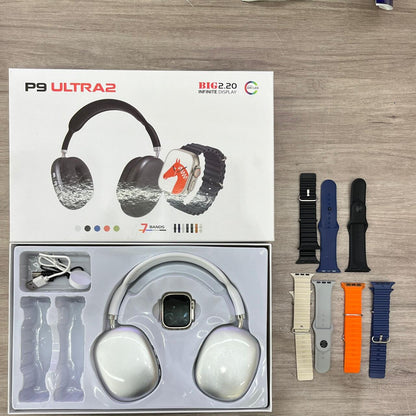 Set Auriculares P9 +Smartwatch (reloj inteligente)